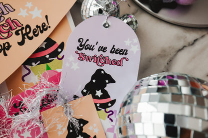 Switch Witch Printable Letter & Tags (Pink Set)