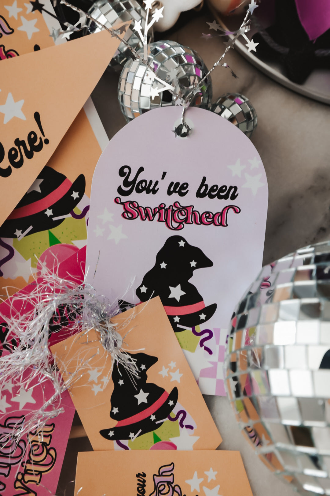 Switch Witch Printable Letter & Tags (Pink Set)