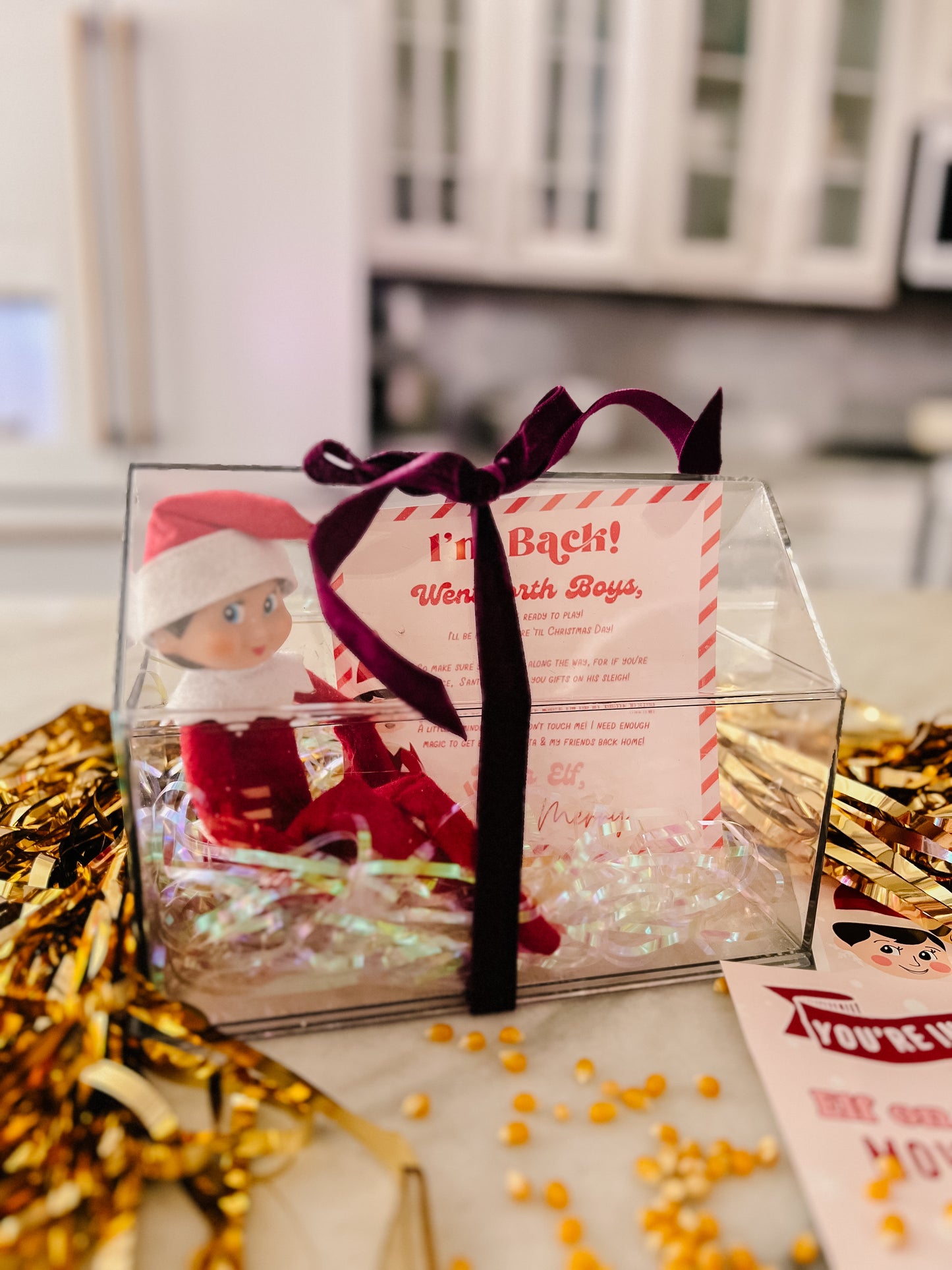 Red Elf Personalized Arrival Letter