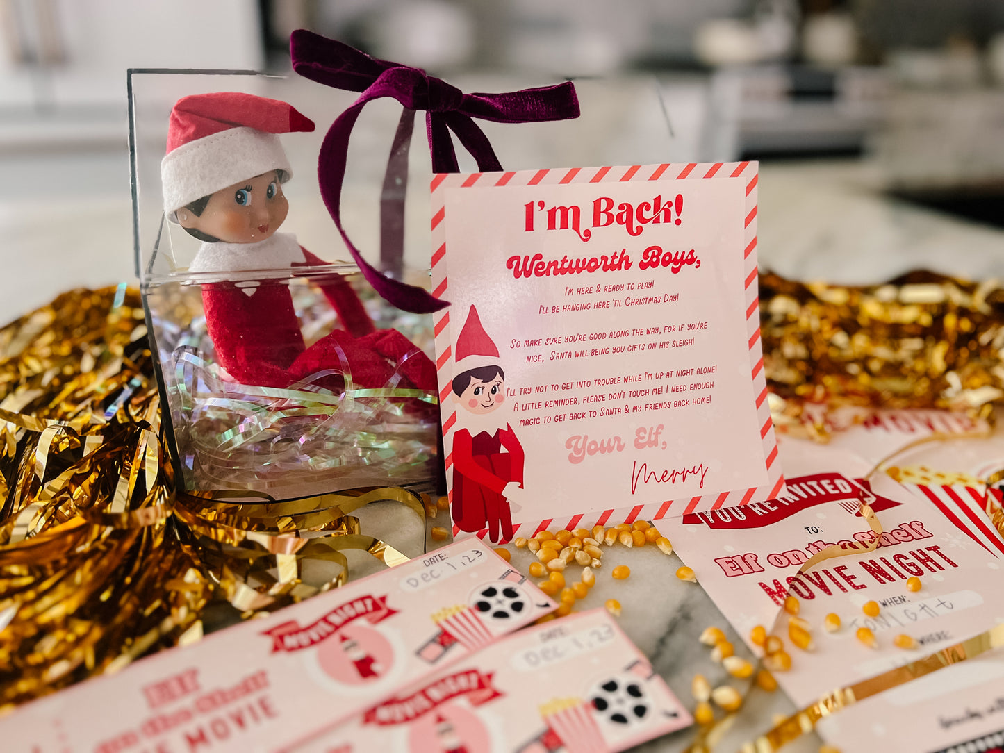 Red Elf Personalized Arrival Letter